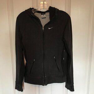 Nike Dri-Fit performance black zipper hoodie, small